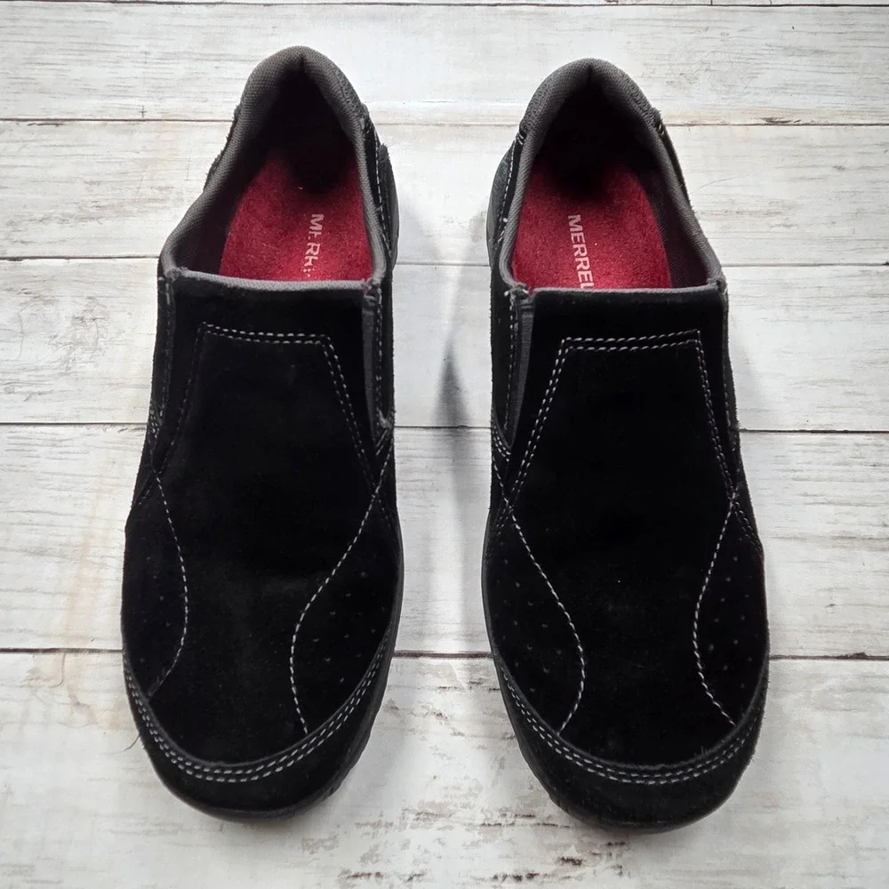 Merrell Performance Footwear‎ Slip On Suede Loafer Womens 9.5 Black J226377C